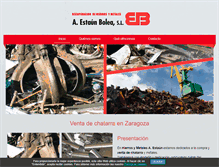 Tablet Screenshot of hierrosa-estaunbolea.com